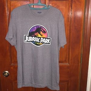 Jurassic  park tee brand new in grey vibrant color